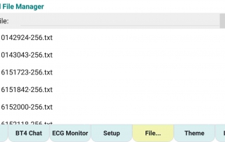 ecgMonitor 擷取的檔案管理器 ecgMonitor-Captured-File-Manager