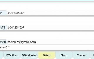 ecgMonitor-設定-撥號器-簡訊-電子郵件 ecgMonitor-Setting-Dialer-SMS-email